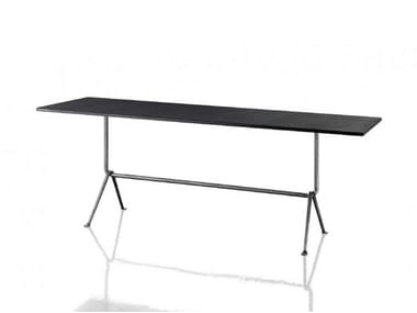 OFFICINA - Rectangular galvanized plate table by Magis