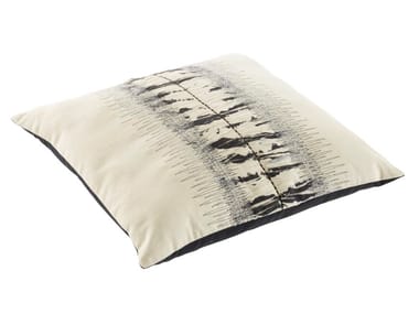 OPEN - Motif square embroidered cotton cushion by Ligne Roset