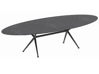 EXES - Oval ceramic garden table by Royal Botania