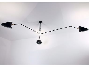 P3B - Adjustable metal ceiling lamp by Serge Mouille