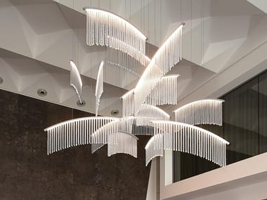 PALMYRA - Venetian crystal pendant lamp by Barovier&Toso