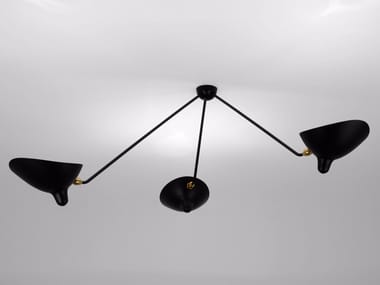 SPIDER PAR3B - Adjustable metal ceiling lamp by Serge Mouille