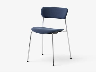 PAVILION AV12 - Stackable fabric chair by &tradition