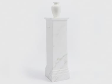 PEDESTAL VASE NO. 3 - Calacatta Oro marble decorative object by Danese Milano