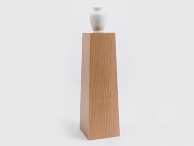 PEDESTAL VASE NO. 2 - Beech decorative object by Danese Milano