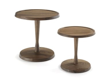 PEGASO - Round solid wood coffee table by Riva 1920