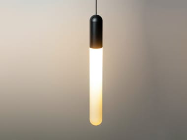 CIGAR - LED glass and aluminium pendant lamp by Dark