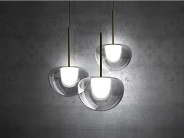 THEA - Glass pendant lamp by FontanaArte