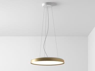 COMPENDIUM PLATE - LED Anodized aluminium pendant lamp by Luceplan