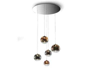 BULLES XL - LED Borosilicate glass pendant lamp by Reflex