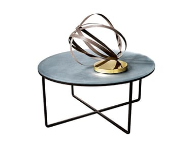 PIKTOR - Round glass coffee table by Sovet Italia