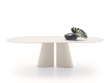 PILLAR - Oval garden table by Ditre Italia