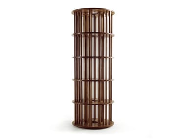 PILLAR - Open freestanding solid wood bookcase by Riva 1920