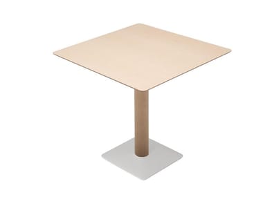 PLAZA BM1060 - Beech table base by Andreu World