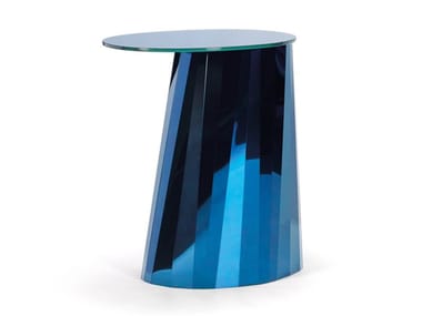 PLI HIGH - Crystal and steel high side table by Classicon