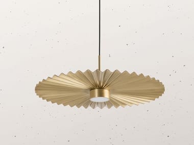 PLIE' 284.03 - LED brass pendant lamp by Il Fanale