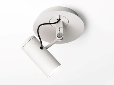 POLO - Adjustable ceiling aluminium spotlight by Marset