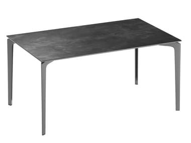 ALLSIZE - Rectangular porcelain stoneware garden table by FAST