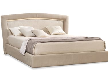 PORTOFINO - Upholstered Eco-leather bed with high headboard by Cantori