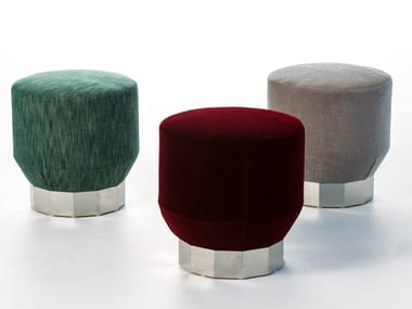 DECO FUTURA - Round fabric pouf by Moroso