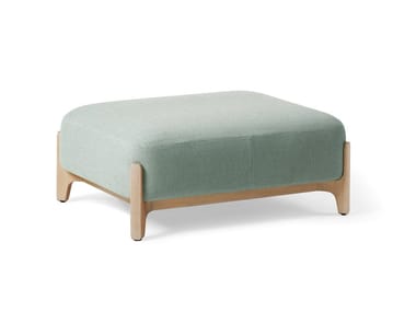 SABOT - Square fabric pouf with removable lining by Prostoria