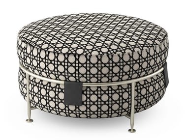 AMARETTO - Round fabric pouf by Sicis