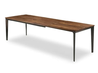 PRIME WOOD EXTENDIBLE - Extending rectangular solid wood table by Riva 1920