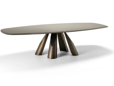 Prince - Rectangular Mdf And Metal Table by Arketipo – TRDST