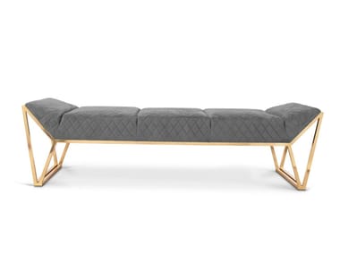 PRISMA - Tufted upholstered velvet bench by Luxxu