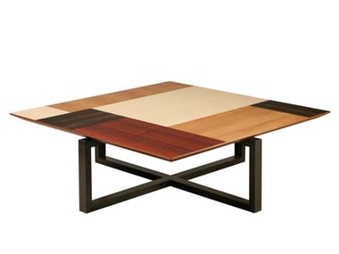 PATCHWORK - Low square wenge coffee table by Morelato