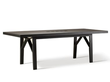 CAMPO - Rectangular ash table by Morelato