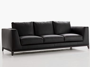 LUTETIA - 3 seater leather sofa by Maxalto