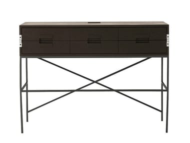 ELIOS - Solid wood writing desk with drawers by Maxalto