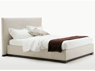 BAUCI - Fabric storage bed with upholstered headboard by Maxalto