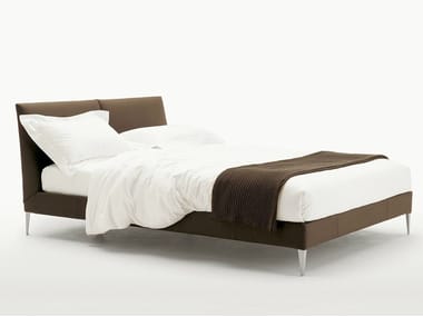 SELENE - Upholstered fabric double bed with removable cover by Maxalto