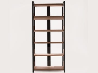 ERACLE - Open solid wood bookcase by Maxalto