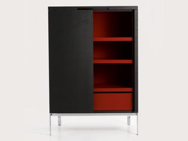 MIDA 2010 - Wooden highboard with doors by Maxalto