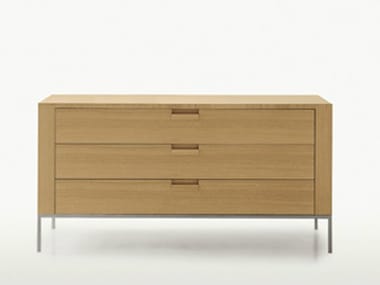 TITANES - Wooden chest of drawers by Maxalto