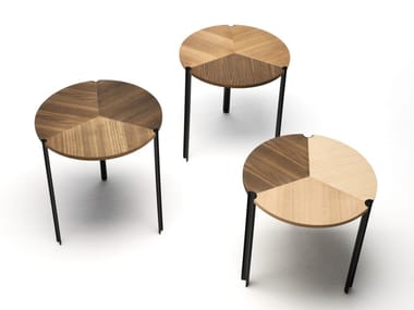 STARSKY - Low stackable modular wooden coffee table by Living Divani