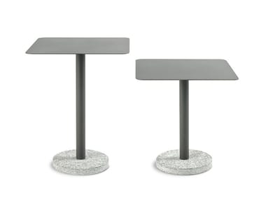 BERNARDO - Square steel garden side table by RODA