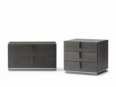 ARI - Bedside table with drawers by Flou