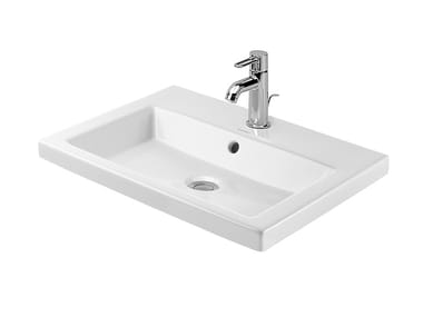 2ND FLOOR - Inset ceramic washbasin by Duravit