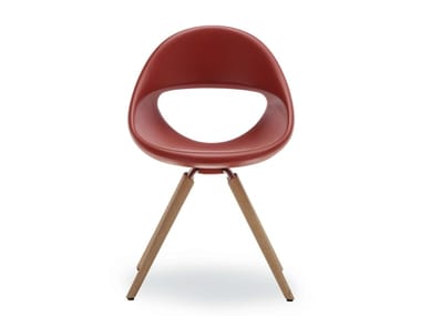 LUCKY 906 - Trestle-based integral polyurethane foam chair by Tonon