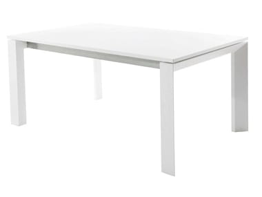 DOLMEN - Extending rectangular powder coated aluminium table by Varaschin