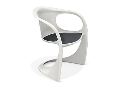 CASALINO 2008-10 - Cantilever chair with armrests by Casala