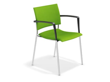 FENIKS - Fabric chair with armrests by Casala