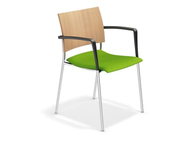 FENIKS - Training chair with armrests by Casala