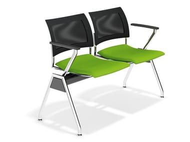 FENIKS TRAVERSE - Beam seating with armrests by Casala