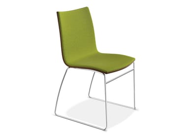 ONYX I - Sled base upholstered chair by Casala