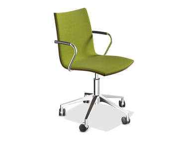 ONYX IV - Upholstered chair with armrests by Casala